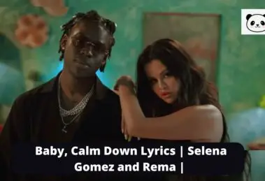 Baby Calm Down Lyrics-Selena-Gomez-and-Rema