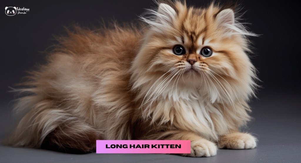 domestic long hair kitten for adoption